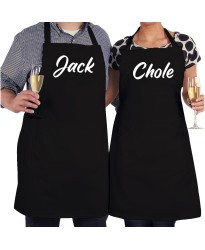 Personalised Custom Name Mr & Mrs Kitchen Partners Printed Adult Unisex Wedding Apron 